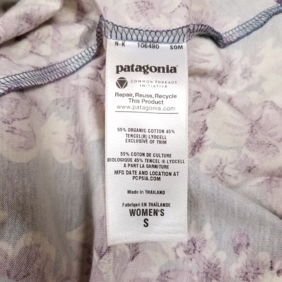 Patagonia Lithia Convertible Skirt Blue Floral Sz Small - Picture 13 of 14